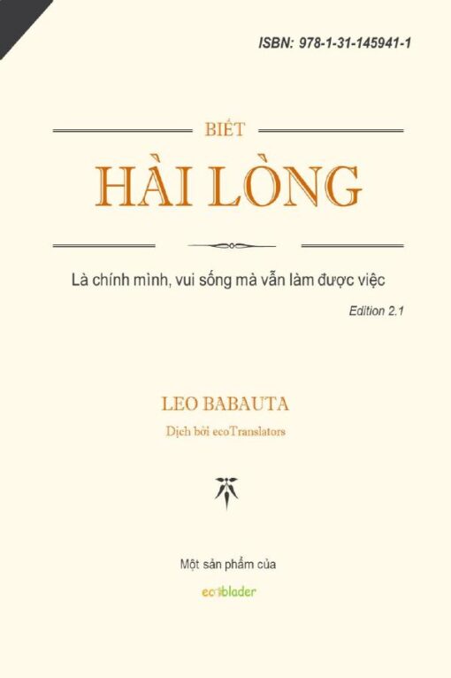 Tải sách Biết Hài Lòng – Leo Babauta - Bản PDF - EPUB - MOBILE - AZW3