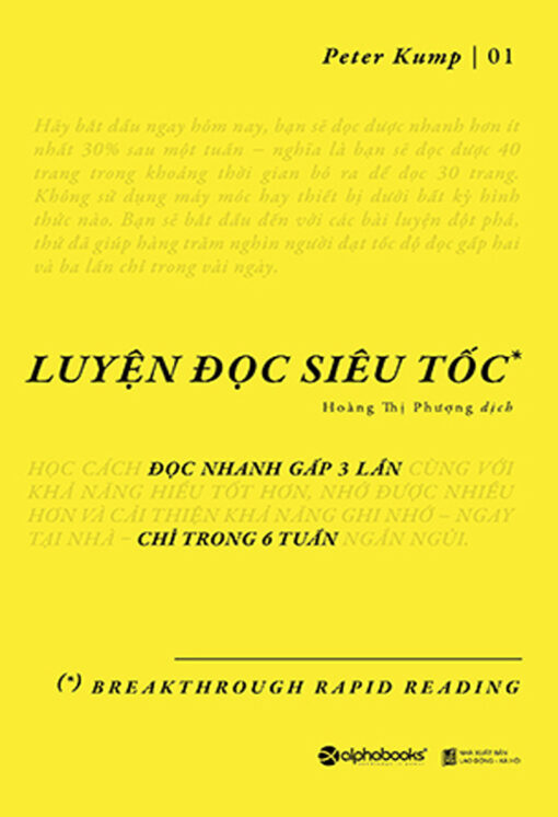 Tải sách Luyện Đọc Siêu Tốc | Peter Kump - Bản PDF - EPUB - MOBILE - AZW3
